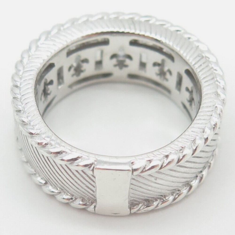 JUDUTH RIPKA Sterling Silver Baguette CZ Ring - Picture 5 of 6